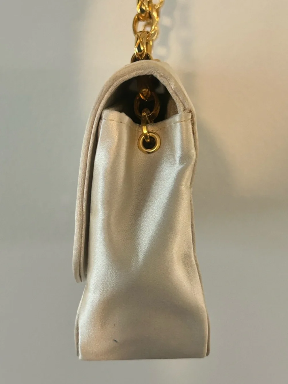 CHANEL Vintage Mini Diana Satin Flap Bag